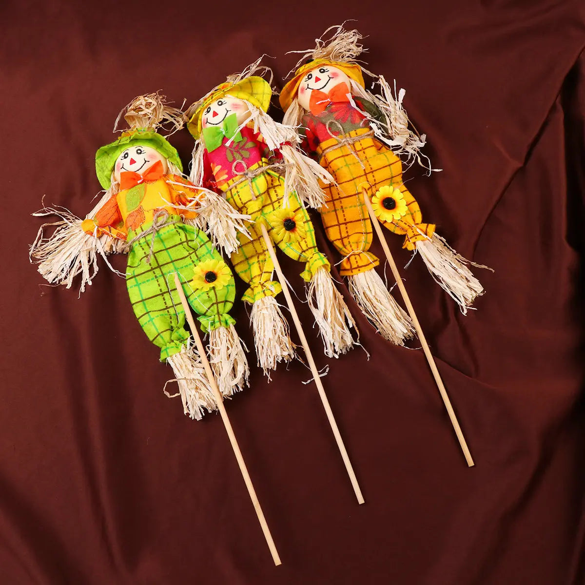 3-Piece Scarecrow Pumpkin Halloween Ornament Set | Home Decor Halloween Ornament Set Richie's