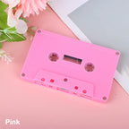 Blank Plastic Cassette Tape Shell – Empty Audio Recording Case Cassette Tape Shell Richie's Pink