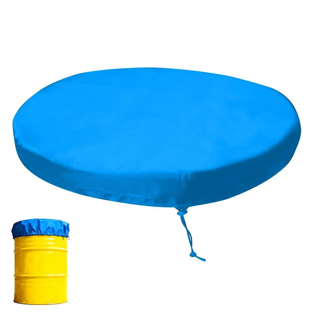 55 Gallon Drum Cover Waterproof Heavy Duty Barrel Lid Drum Barrel Cover Richie's Blue