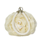 Vintage Floral Rose Evening Clutch Bag | Bridal Wedding Purse Evening Clutch Bag Richie's Creamy-white