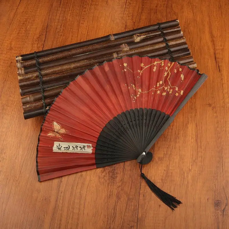 Chinese Foldable Hand Fan – Wood Wedding & Costume Prop Foldable Hand Fan Richie's A8