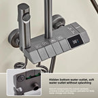 Gun Gray Brass Shower System – Piano Button Pressurized Nozzle Set Shower System Set Richie's