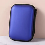 Portable EVA Travel Cable & Earphone Organizer Zipper Case Travel Cable Organizer Richie's Blue