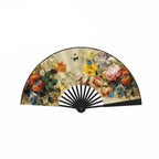 Chinese Silk Folding Fan – Handmade Floral Dance & Décor Fan Decorative Folding Fan Richie's 1