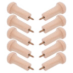 10Pcs Unfinished Wood Shaker Peg Coat Hooks Wall Rack Wood Wall Hooks Richie's