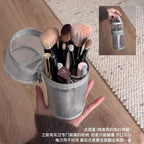Mesh Round Makeup Brush Organizer Bag – Large Travel Pouch Cosmetic Organizer Bag Richie's