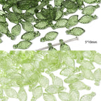 100pcs Acrylic Leaf Beads for DIY Jewelry Making & Crafts Craft Beads Richie's style2