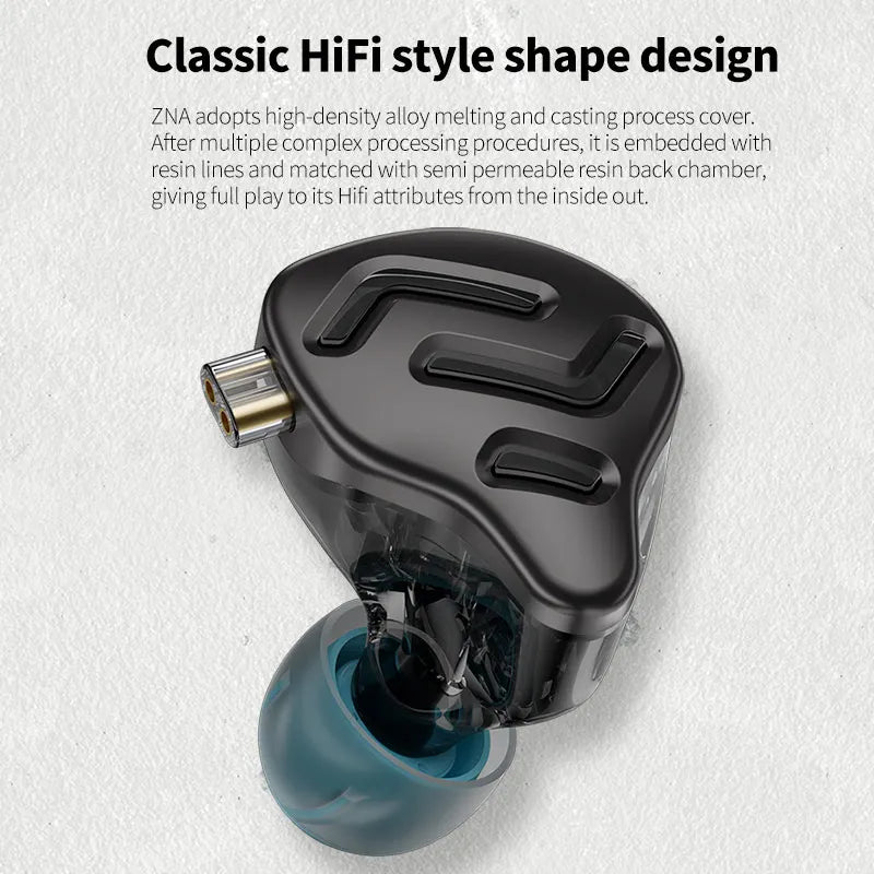 KZ ZNA HiFi In-Ear Monitor Earphones – Detachable Cable In-Ear Monitor Earphones Richie's