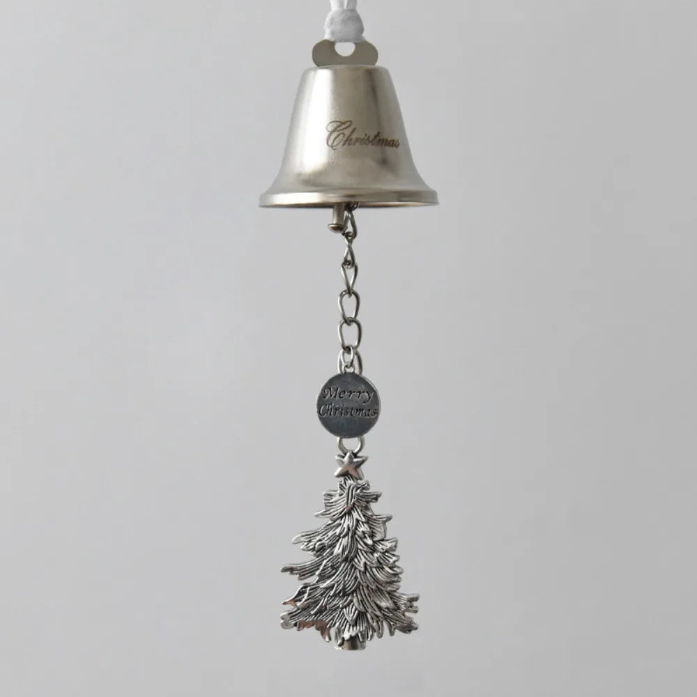 Silver Iron Christmas Bell Ornament with Ribbon – Jingle Bell Christmas Bell Ornament Richie's 07