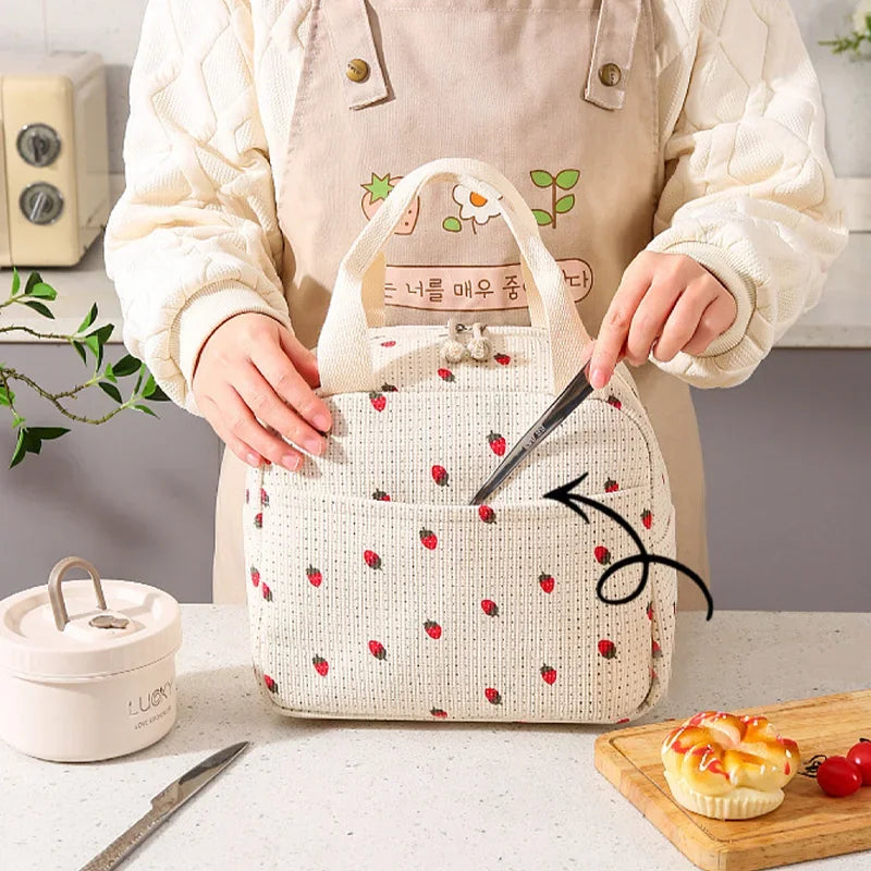 Floral Insulated Lunch Bag – Waterproof Thermal Cooler Tote Insulated Lunch Bag Richie's