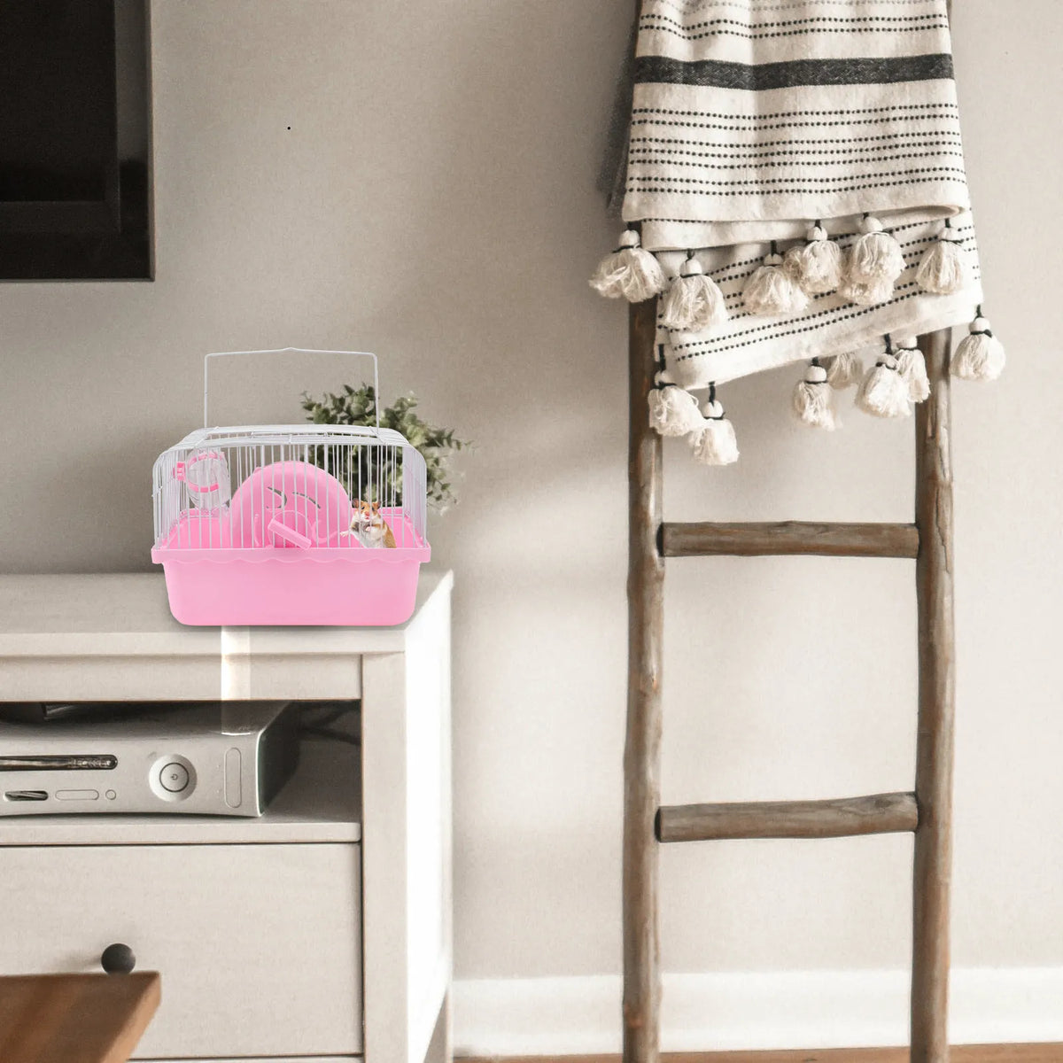Pink Hamster Cage – Spacious Safe Enclosure for Small Pets Small Pet Cage Richie's