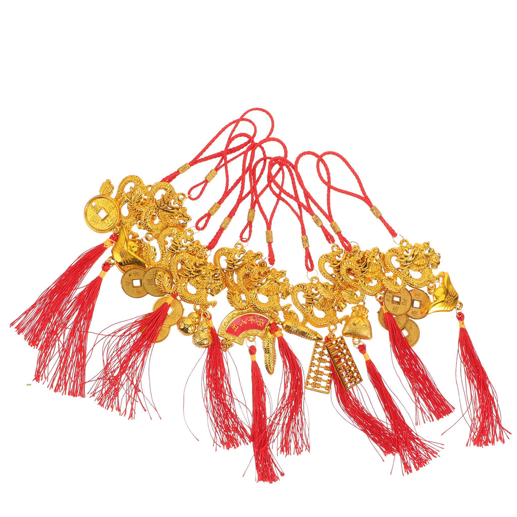 10Pcs Chinese New Year Dragon Hanging Ornaments Spring Festival Holiday Hanging Ornaments Richie's Default Title