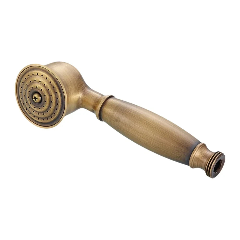 Copper Rain Hand Shower Head Set with Hose & Wall Holder Shower Head Set Richie's brass shower head