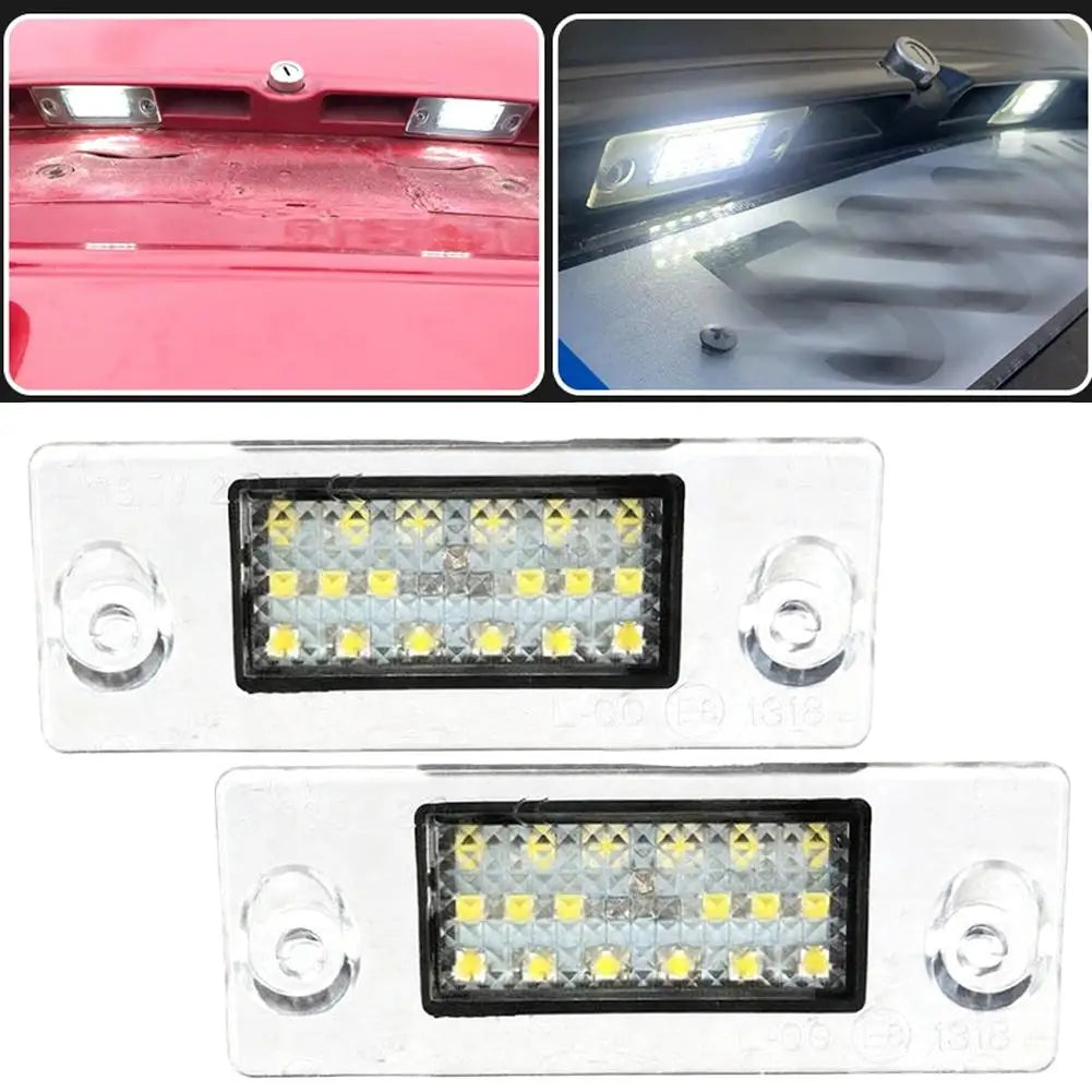 12 SMD LED License Plate Light Audi A4 B5 A3 8L 6000K IP67 LED License Plate Light Richie's