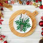 Felt Snowflake Christmas Utensil Holders | Holiday Table Decor Holiday Table Decor Richie's