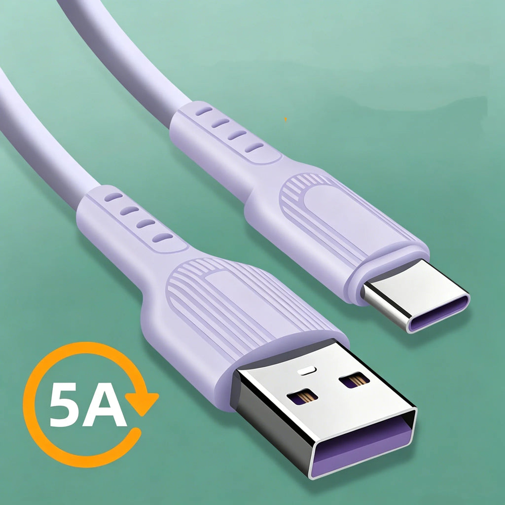 5A USB-A to USB-C Fast Charging Cable 1.5m – 4 Colors USB Charging Cable Richie's