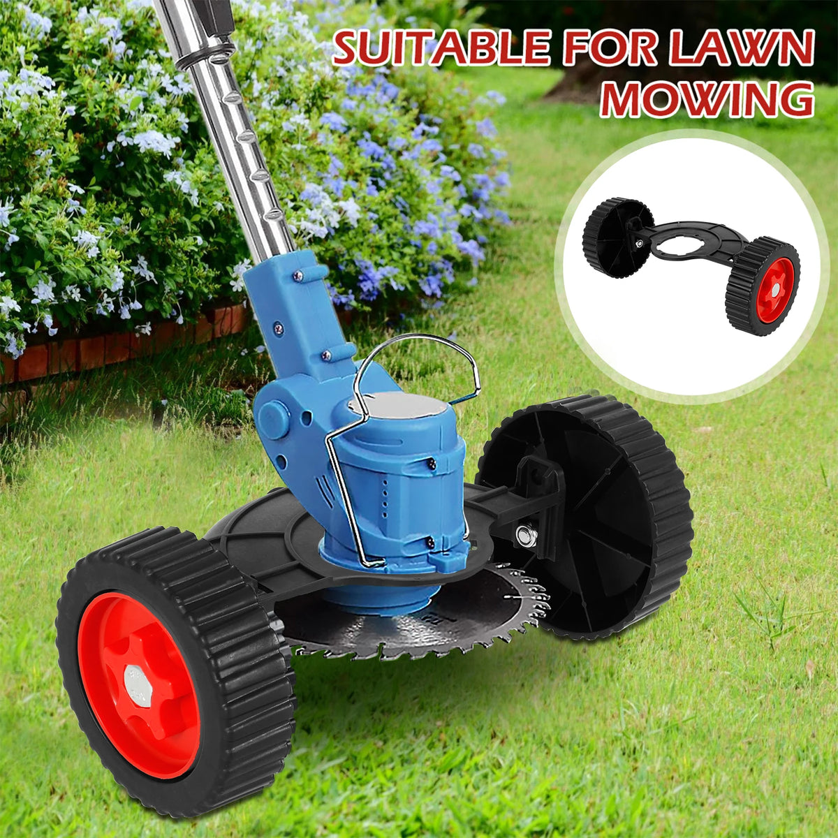 Adjustable String Trimmer Support Wheel Grass Cutter Attachment Trimmer Wheel Attachment Richie's