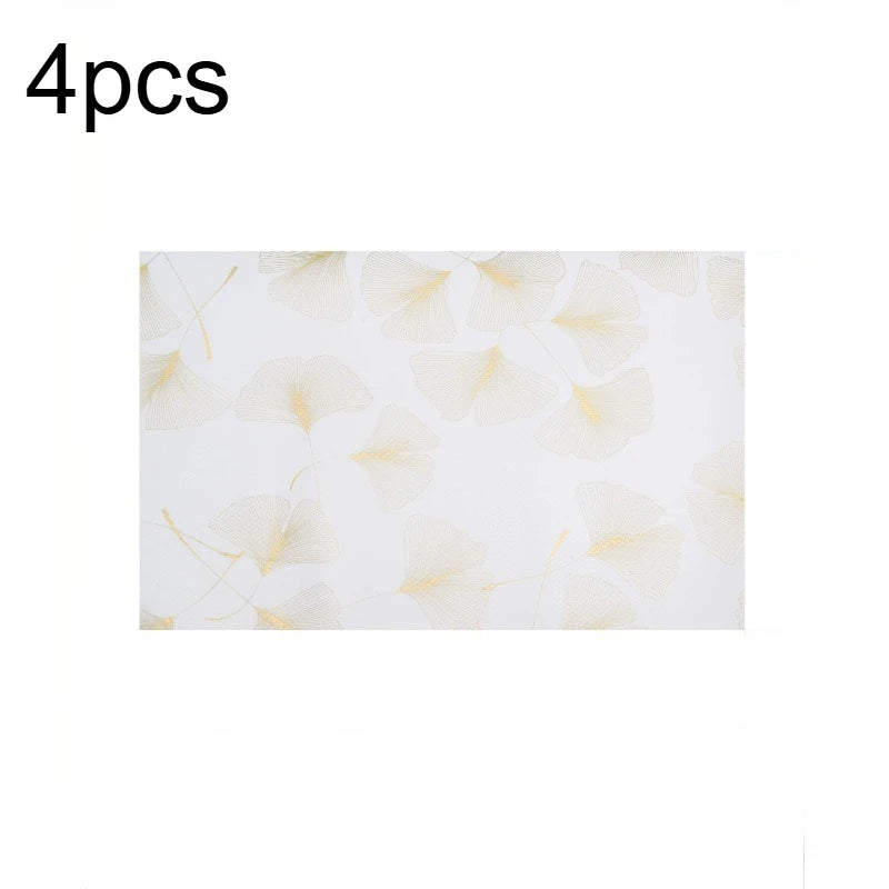 Ginkgo Leaf EVA Refrigerator Pads – Non-Slip Fridge Liners 4/8pcs Fridge Shelf Liner Richie's 4pcs