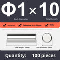 Veekaft 100pcs Bearing Steel Cylindrical Locating Pins M1 3–12mm Cylindrical Locating Pins Richie's M1x10 100pcs