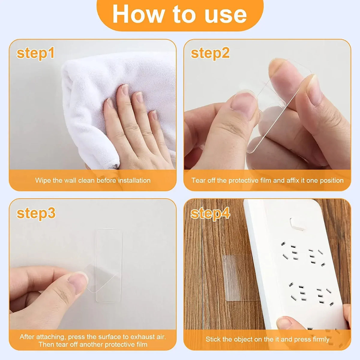 FUCHU Nano Double-Sided Tape – Reusable, Waterproof Wall Mounts Nano Mounting Tape Richie's