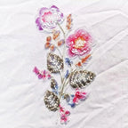Beaded Sequin Flower Lace Applique Sew-On Patch for Wedding Dress Lace Applique Patch Richie's 1
