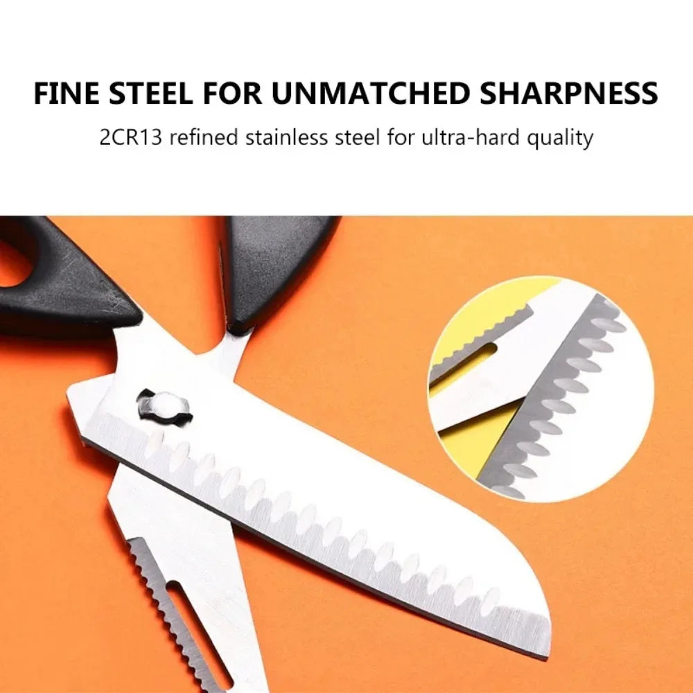 TOTNEND 5" Stainless Steel Multifunction Kitchen Scissors Kitchen Scissors Richie's