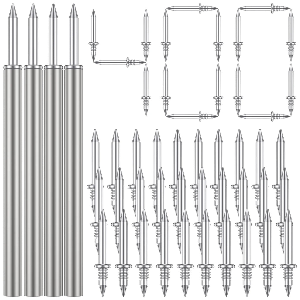 Double-Head Seamless Skirting Nails – Rust-Proof Metal Fixator Skirting Finishing Nails Richie's 4 Rods 400 nails