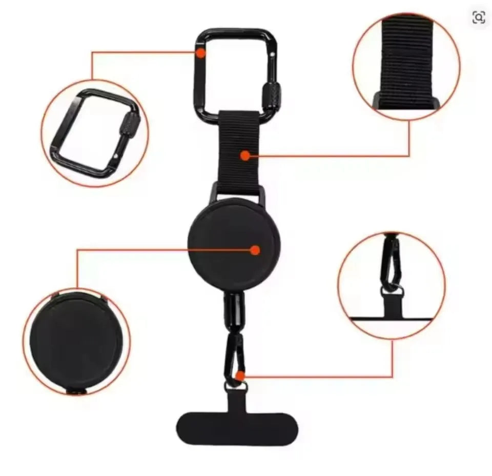 Retractable Anti-Theft Phone Holder Lanyard Strap & Belt Clip Phone Lanyard Strap Richie's