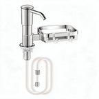 Kitchen Sink Soap Dispenser Pump with Rack & Extension Tube Soap Dispenser Richie's silver