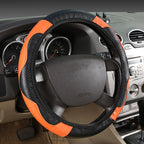 PU Carbon Fiber Leather Car Steering Wheel Cover 14.5–15" Steering Wheel Cover Richie's 1pc 2
