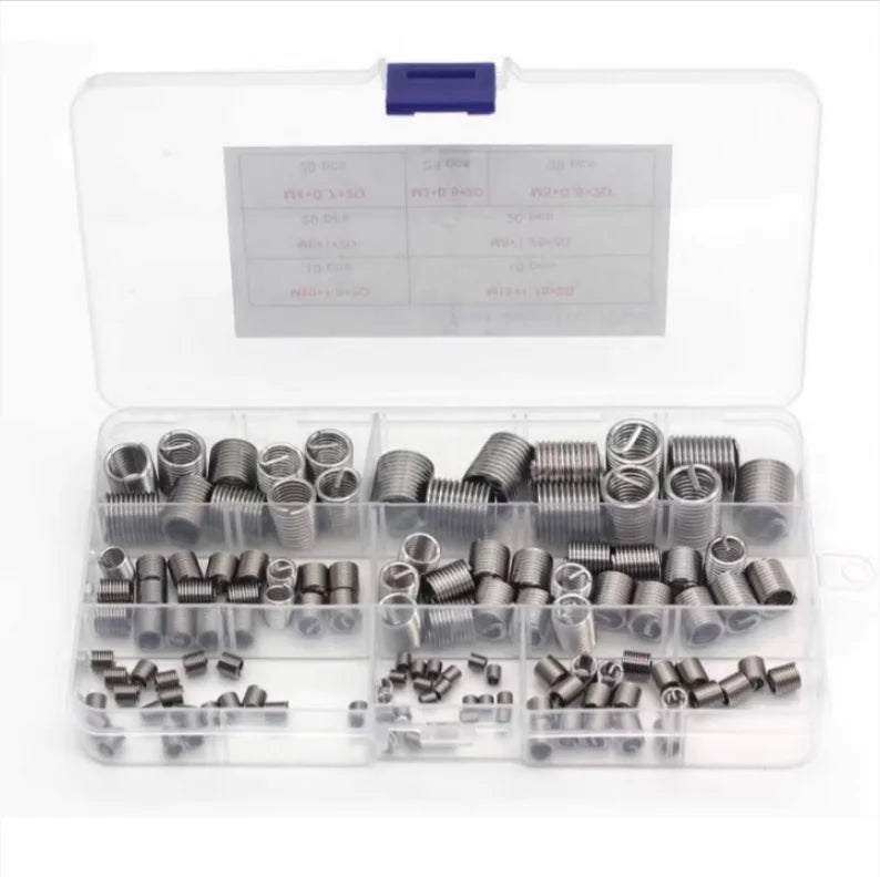 Stainless Steel Thread Repair Insert Set M3–M12 | 60–300 Pcs Thread Repair Insert Set Richie's