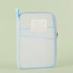 A4 Double-Layer Mesh Storage Bag – School & Office Organizer Mesh Organizer Bag Richie's Blue 31x23.5x4cm