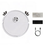 Mini 3-in-1 Robot Vacuum – Sweep, Mop & Suction for Car & Home Robot Vacuum Cleaner Richie's White 100V-240V EU Plug
