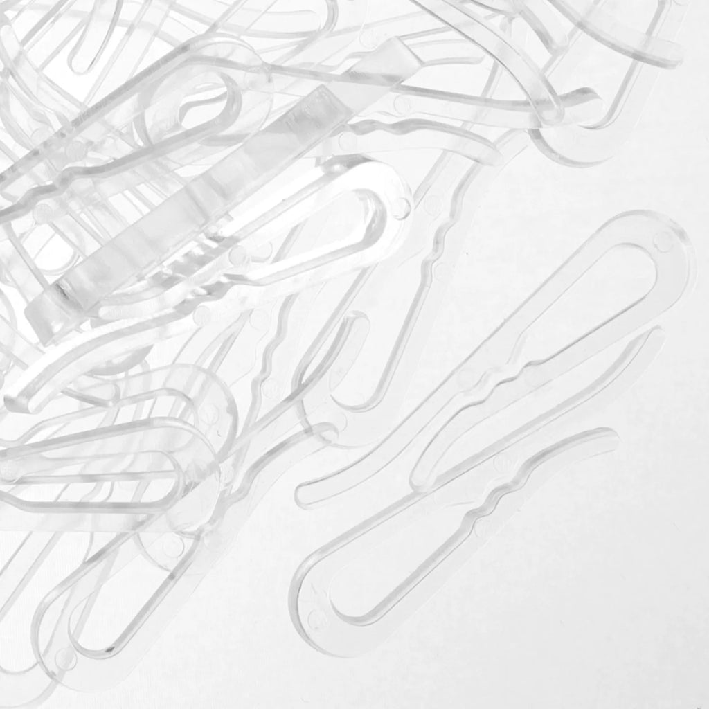100Pcs Clear Plastic Clothespins – Rust-Resistant Laundry Clips Plastic Clothespins Richie's