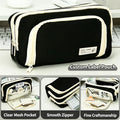 Multi-Layer Canvas Pencil Case – Large Capacity Pen Pouch Canvas Pencil Case Richie's Default Title