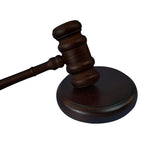 Handcrafted Walnut Wood Judge Gavel & Sound Block Set Wooden Gavel Set Richie's