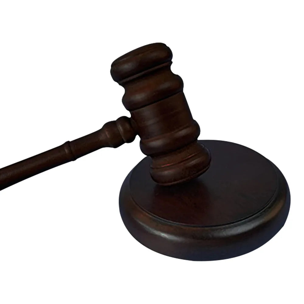Handcrafted Walnut Wood Judge Gavel & Sound Block Set Wooden Gavel Set Richie's