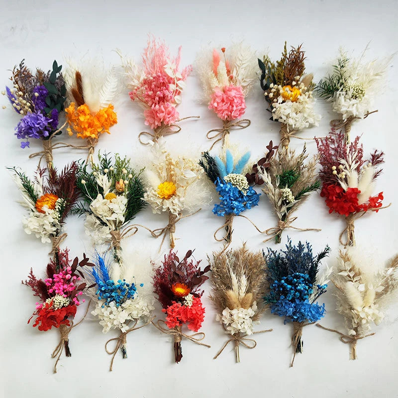 Mini Dried Flower Bouquet – Natural Baby's Breath Home Decor Dried Flower Bouquet Richie's