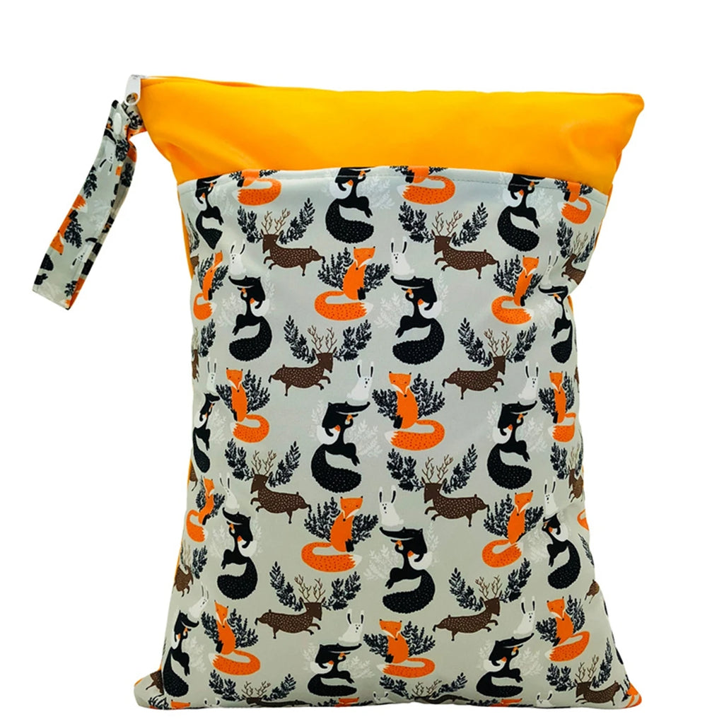 Reusable Waterproof Wet Bag with Zipper – 2 Pockets, 30x40cm Waterproof Wet Bag Richie's Fox