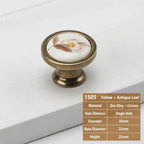 European Retro Ceramic Floral Cabinet Knob Handle – Zinc Alloy Cabinet Knob Handle Richie's