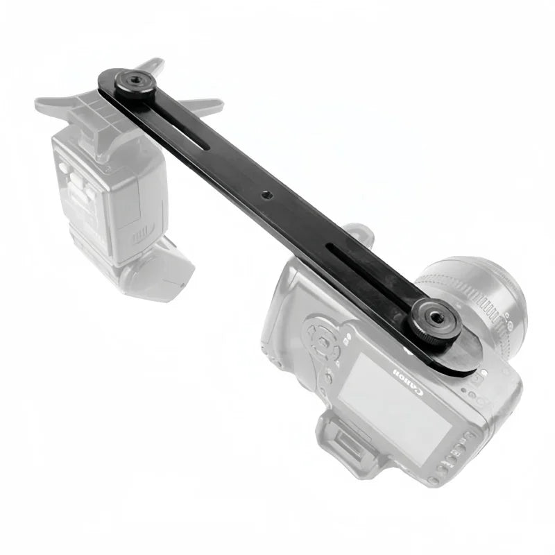 Dual Flash Hot Shoe Bracket Mount for DSLR Tripod Stand Camera Flash Bracket Richie's