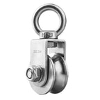 500KG Stainless Steel Pulley Wheel – Duplex Bearing, 360° Swivel Swivel Pulley Block Richie's V304 500 Kg Single-Wheel