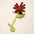 Handmade Felt Flower Bendable Wire Stem Artificial Bouquet