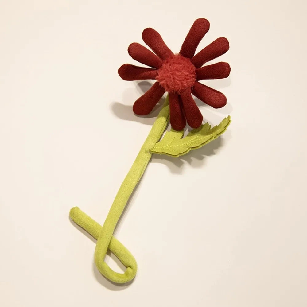 Handmade Felt Flower Bendable Wire Stem Artificial Bouquet