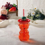 Mouse Glass Cup with Lid & Straw – Cute Borosilicate Mug Glass Novelty Mug Richie's