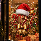 Christmas Window Clings – Reusable Santa, Snowflake & Holly Decals Window Cling Decals Richie's