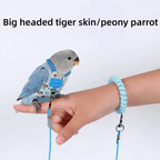 Adjustable Breathable Parrot Flight Harness & Walking Leash Bird Flight Harness Richie's Blue-Style2