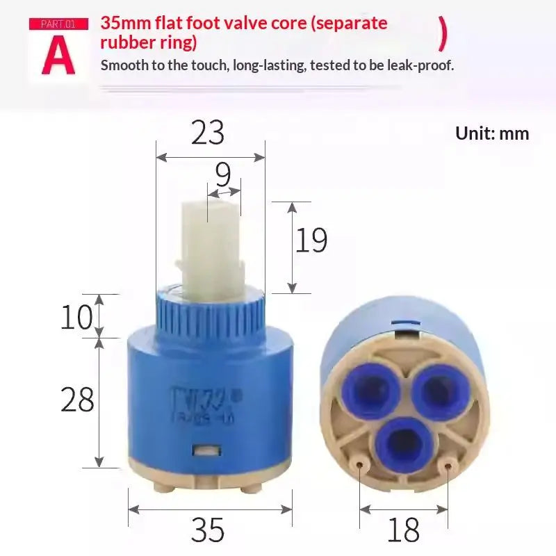 Thermostatic Ceramic Disc Cartridge 35/40mm Faucet Mixer Valve Faucet Cartridge Richie's A 35mm