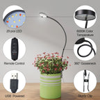 USB Clip-On LED Grow Light 6000K Full Spectrum Dimmable Timer LED Grow Light Richie's