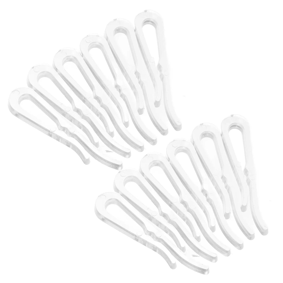 100Pcs Clear Plastic Clothespins – Rust-Resistant Laundry Clips Plastic Clothespins Richie's